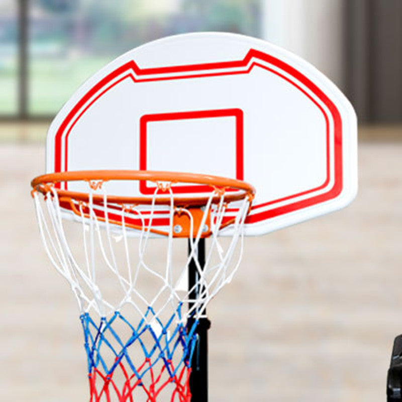 Outdoor Mobile Basketball Stand Adjustable Hoop Kids Teen Portable