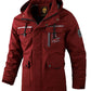 Men Casual Hooded Windbreaker Waterproof Soft Shell Winter Jacket