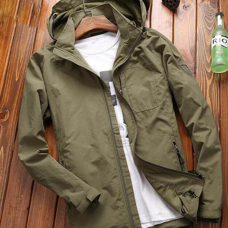 Men Autumn Winter Outdoor Mountaineering Suit Velvet Casual Jacket