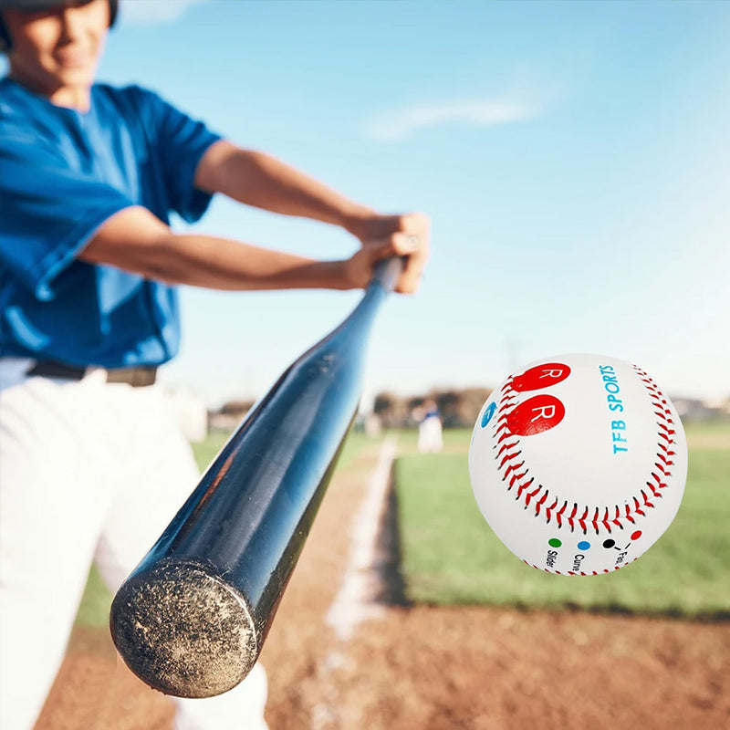 9 Inch Training Baseball With Finger Placement Markers Pitching Aid