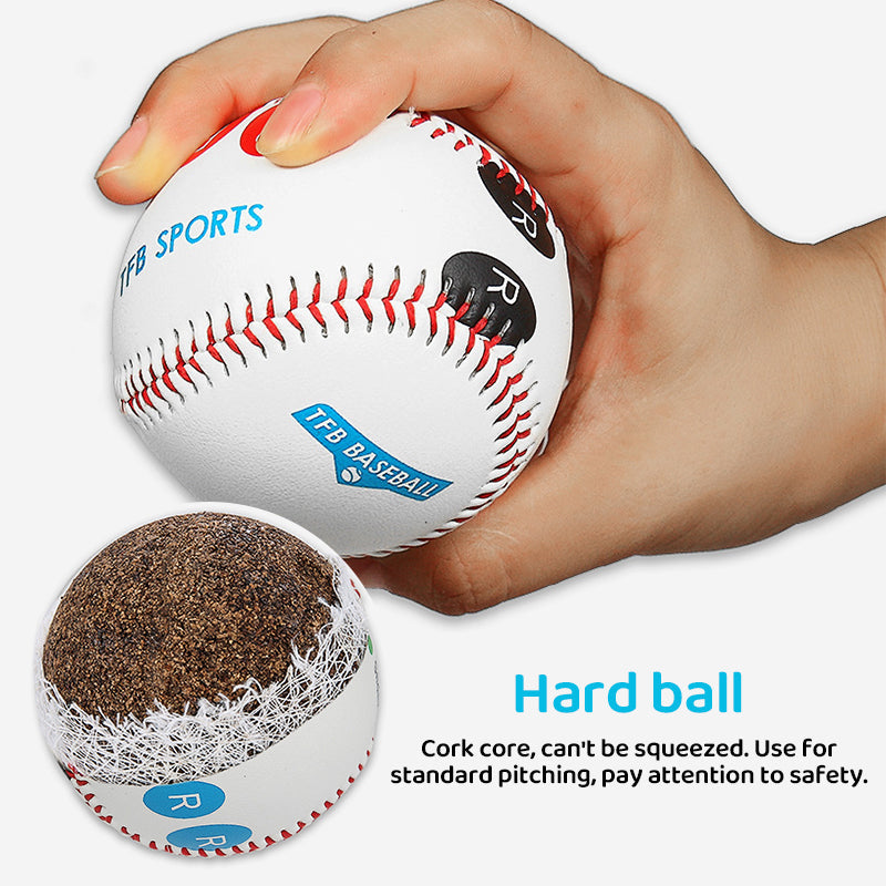 9 Inch Training Baseball With Finger Placement Markers Pitching Aid