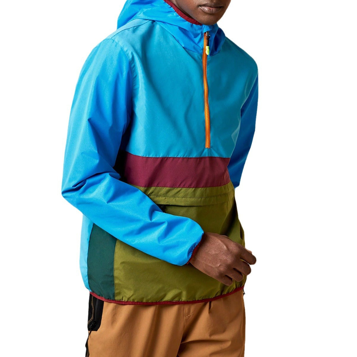 American Casual Jacket Men Loose Waterproof Windproof Outdoor Mountaineering