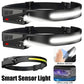 Headlamp USB Rechargeable LED  Waterproof, Motion Sensor Camping/Hiking Light