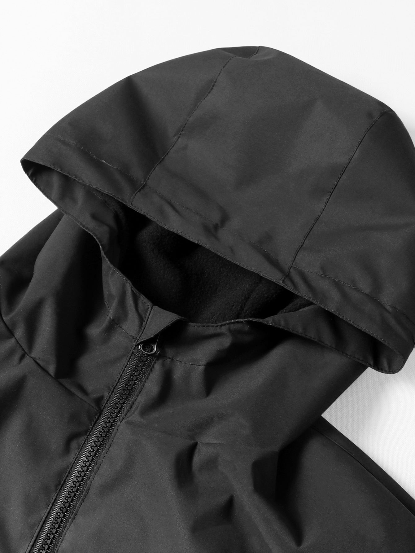 Men Hooded Raincoat Outdoor Windproof Waterproof Mountaineering Shell Jacket