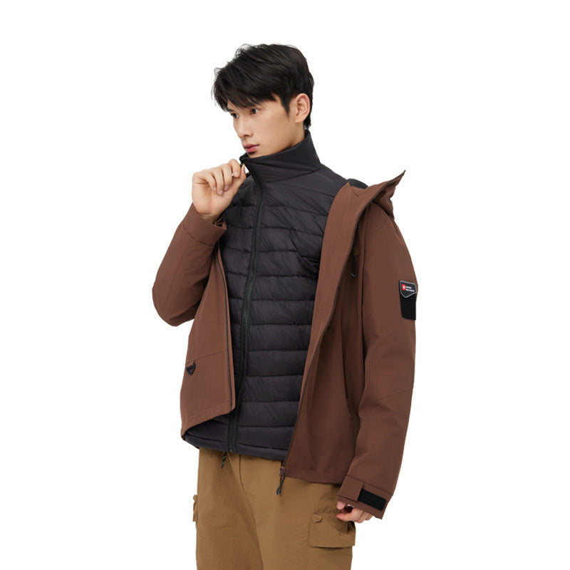 Autumn Winter Outdoor Waterproof Warm Couple Jacket Camping Mountaineering