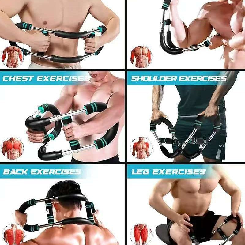 Adjustable Arm Strength Trainer U Shape Chest Muscle Fitness Equipment