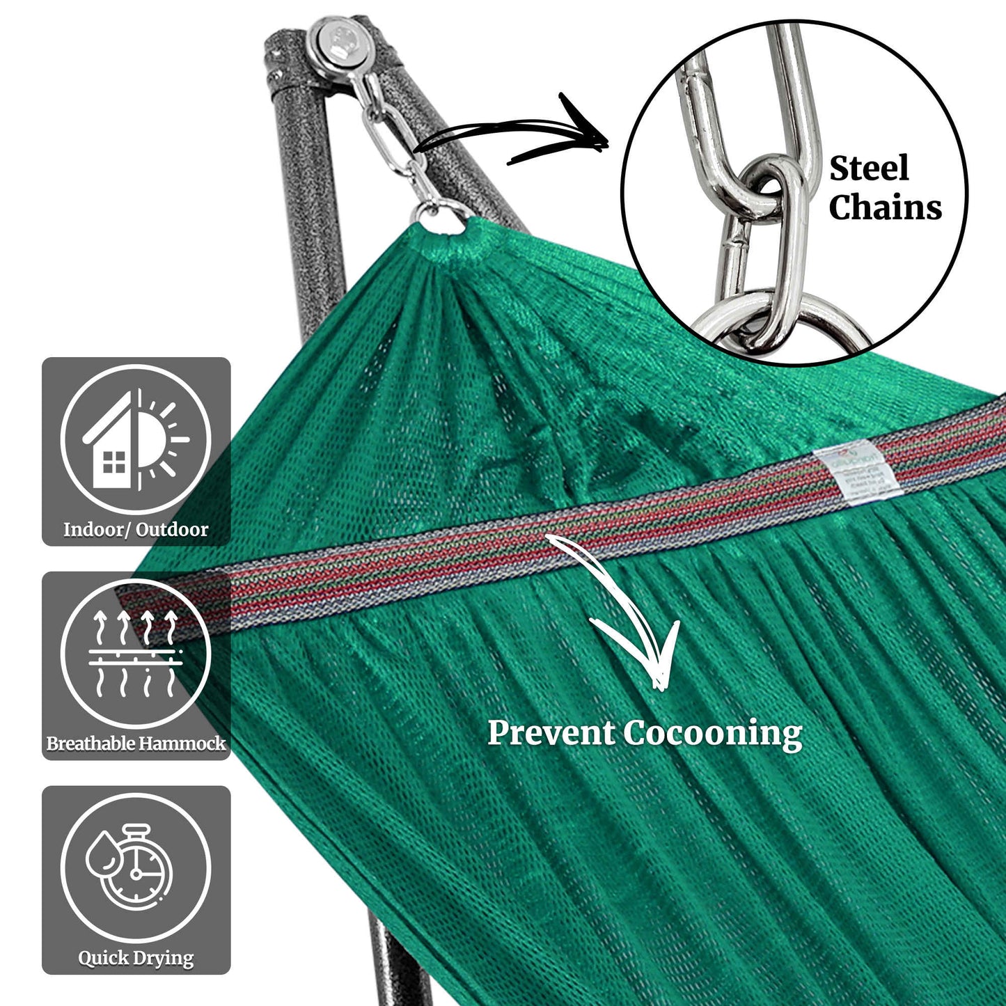 Universal Hammock With Medium Stand Outdoor Relaxation SetAbout the Product: