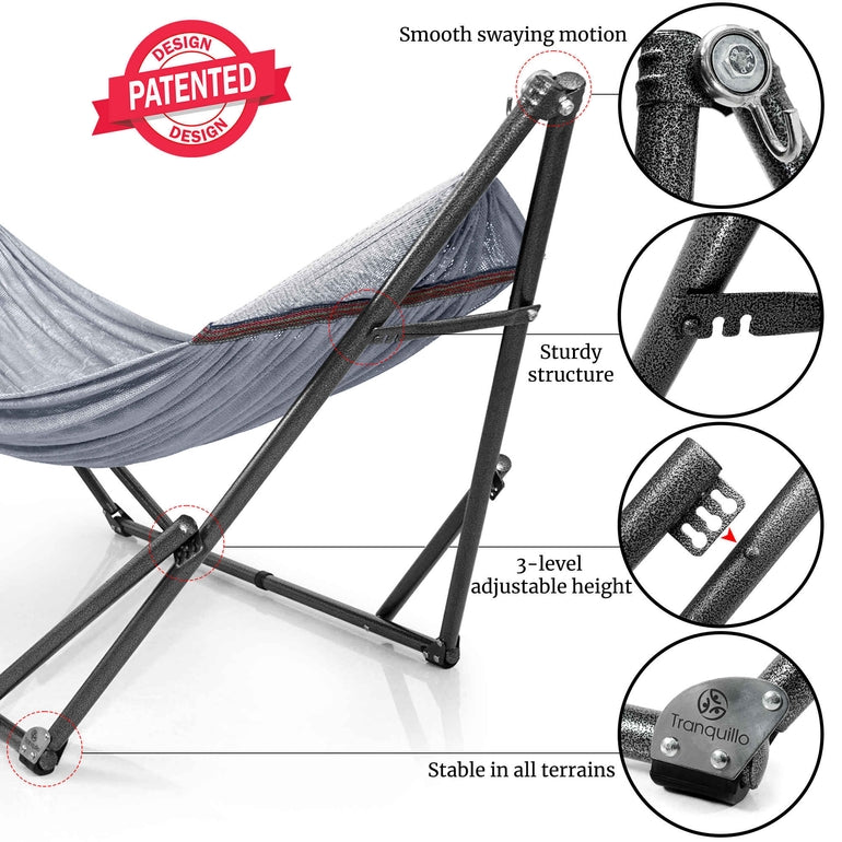 Universal Hammock With Medium Stand Outdoor Relaxation SetAbout the Product: