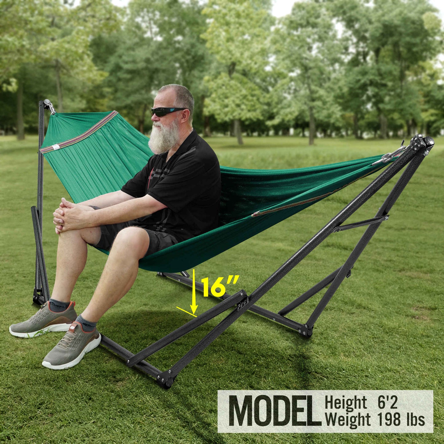 Universal Hammock With Medium Stand Outdoor Relaxation SetAbout the Product: