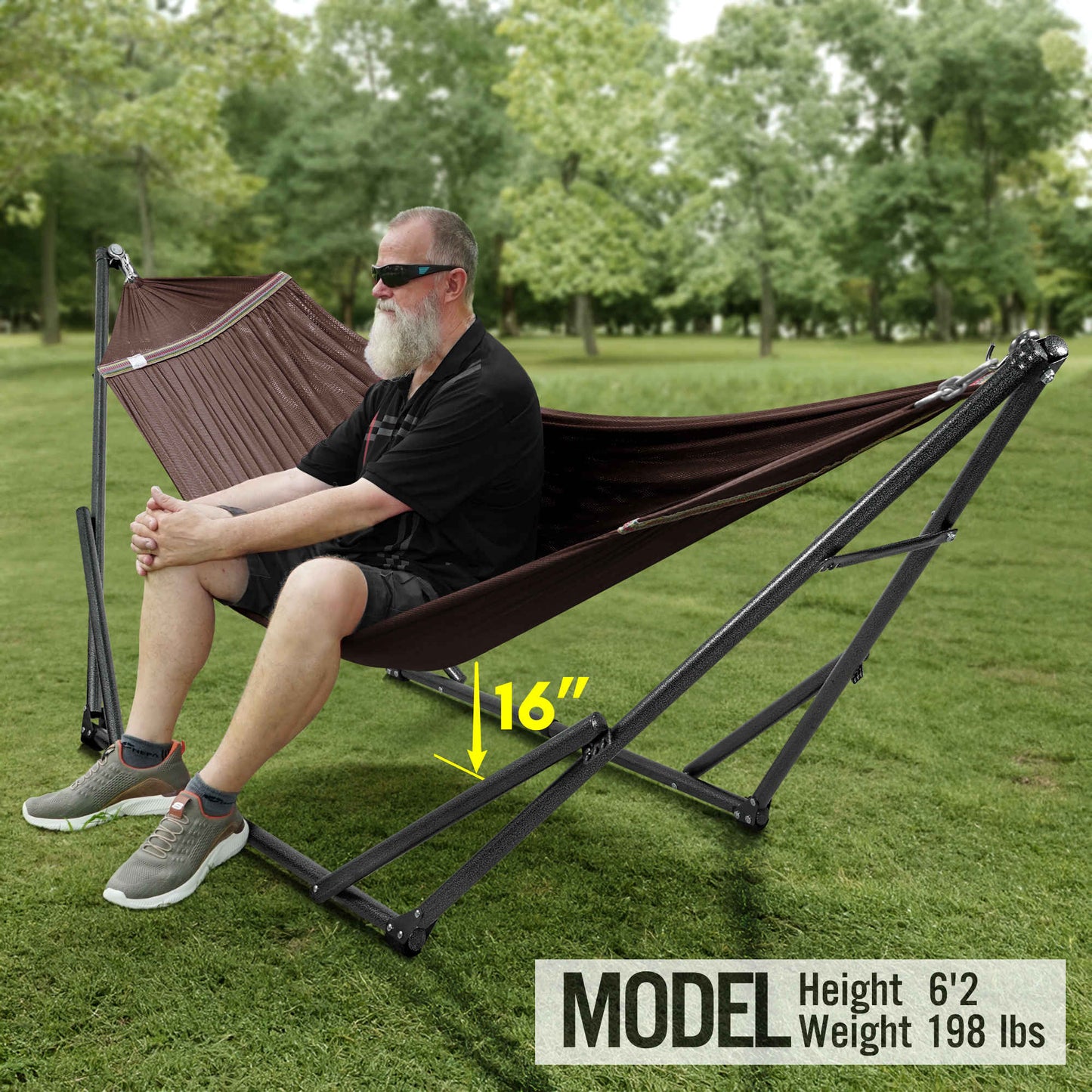 Universal Hammock With Medium Stand Outdoor Relaxation SetAbout the Product: