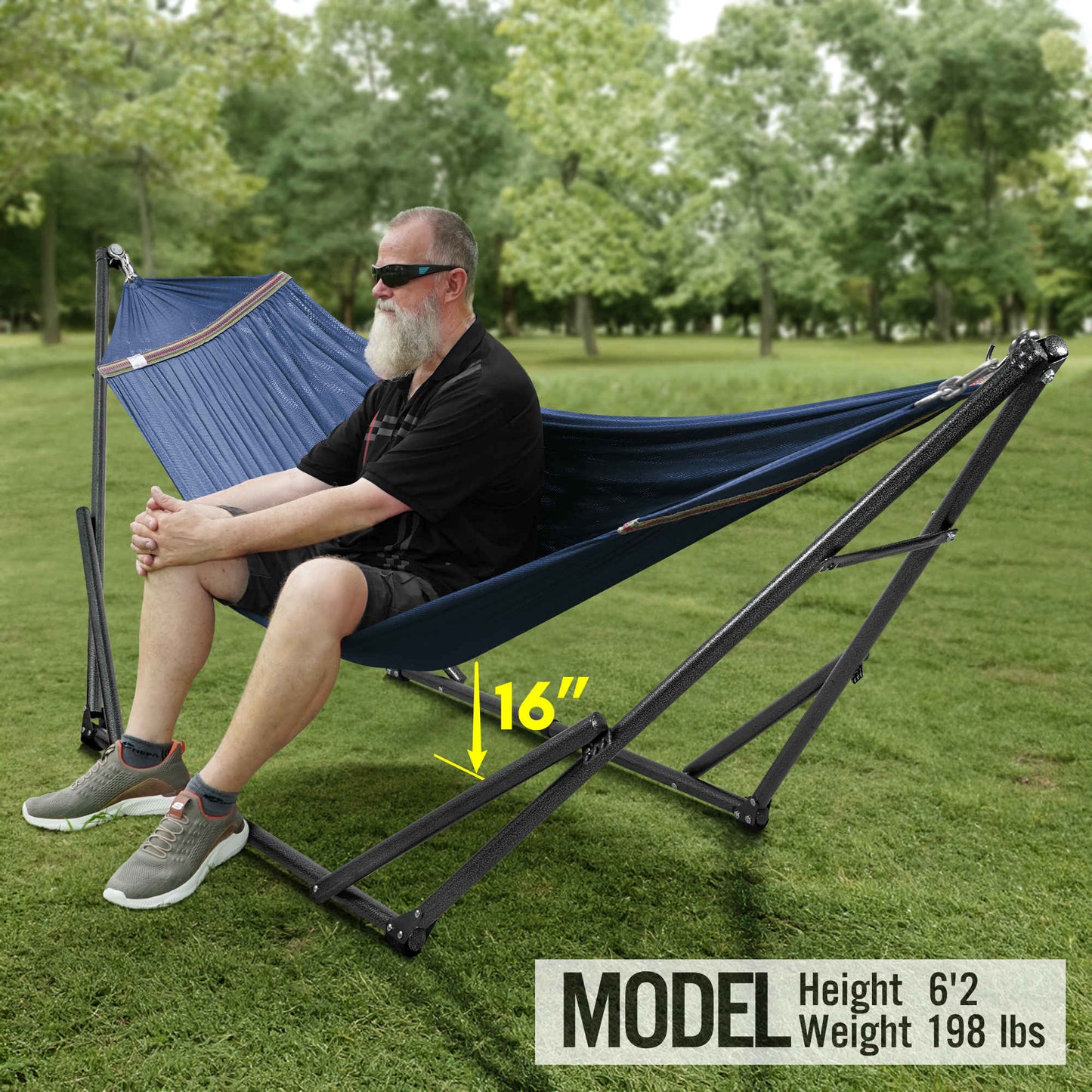 Universal Hammock With Medium Stand Outdoor Relaxation SetAbout the Product: