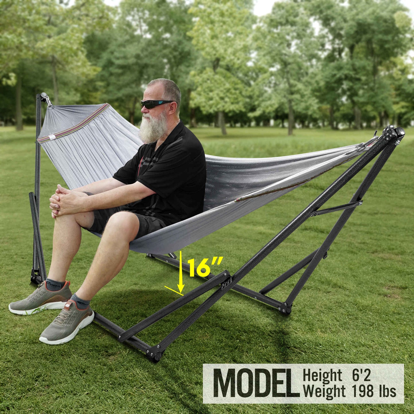 Universal Hammock With Medium Stand Outdoor Relaxation SetAbout the Product: