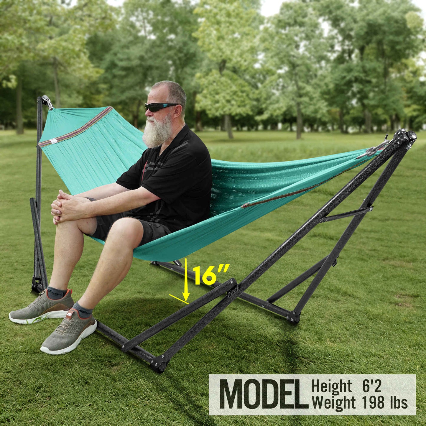 Universal Hammock With Medium Stand Outdoor Relaxation SetAbout the Product: