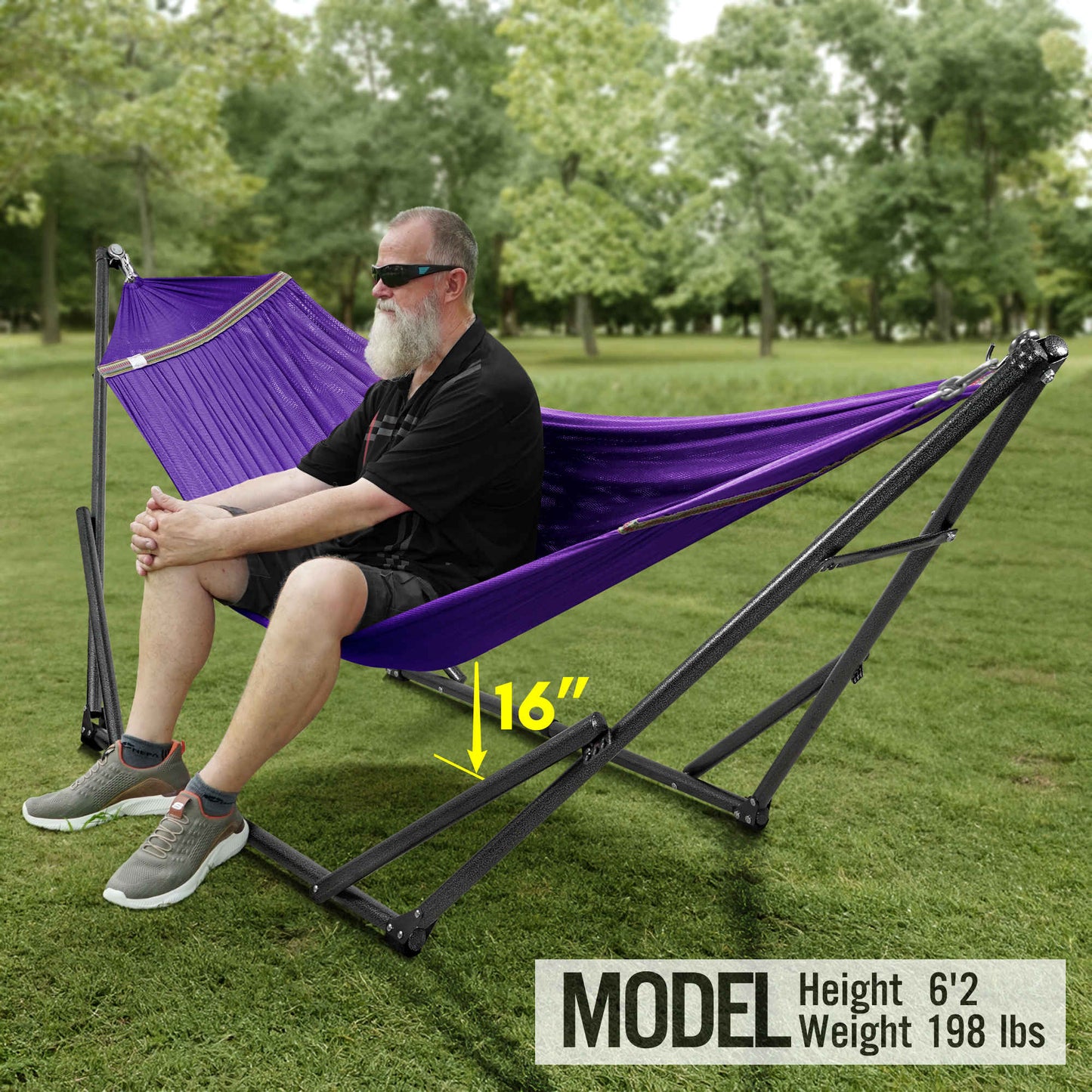 Universal Hammock With Medium Stand Outdoor Relaxation SetAbout the Product: