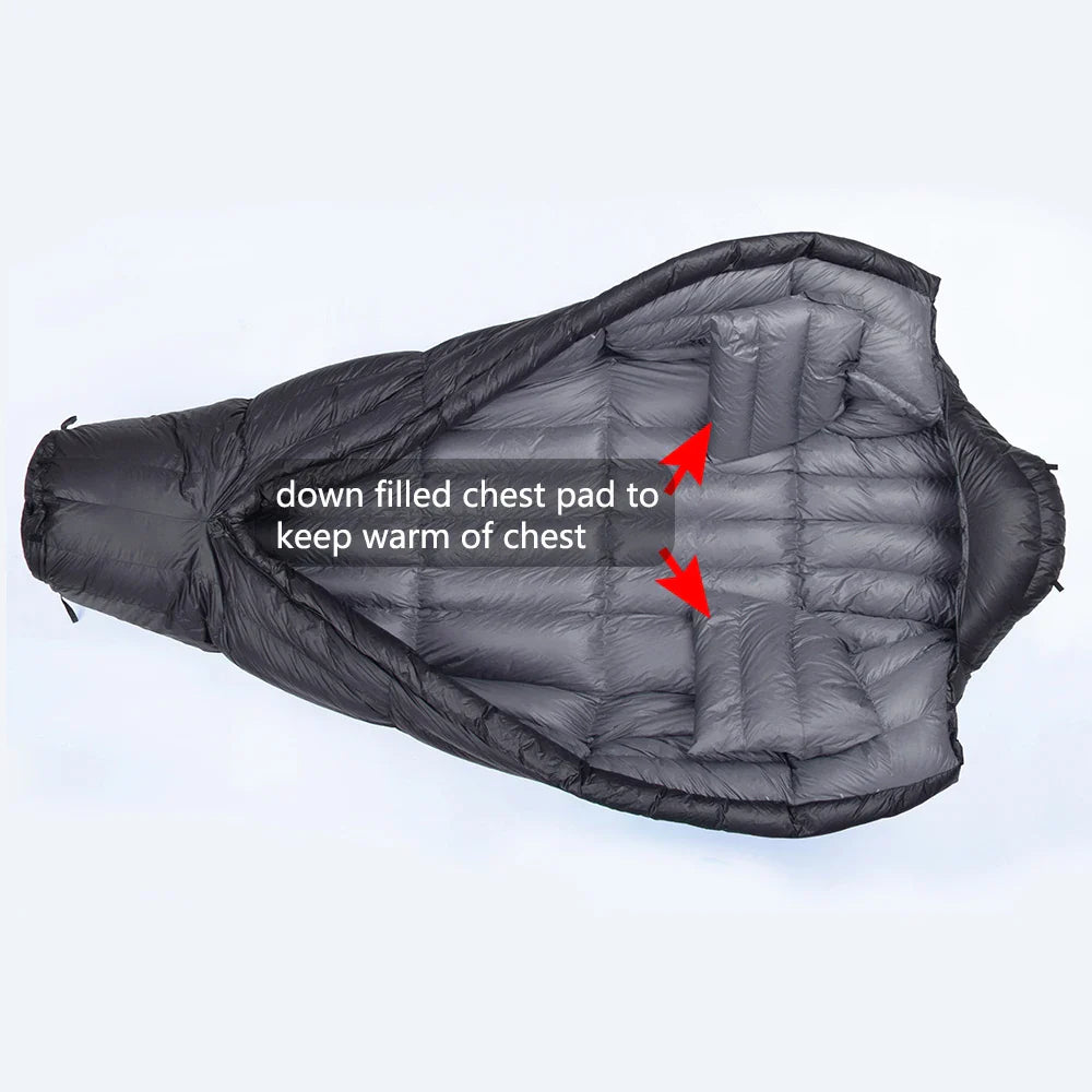 Winter Sleeping Bag Ultralight Outdoor Camping Warm Down Gear