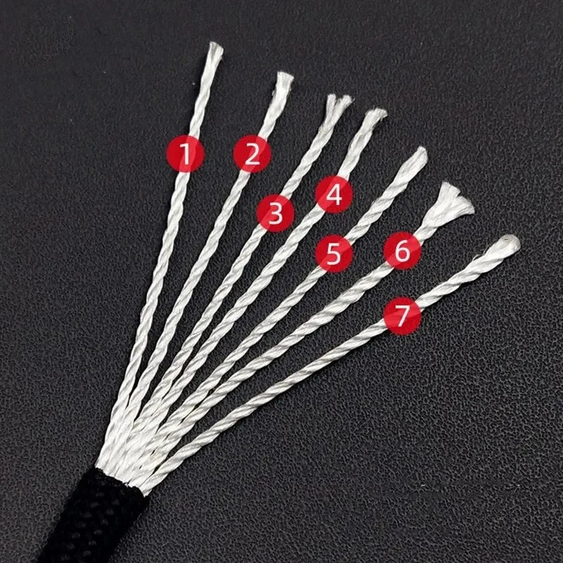 7 Core 550 Paracord Rope 4mm Polyester Survival Cord