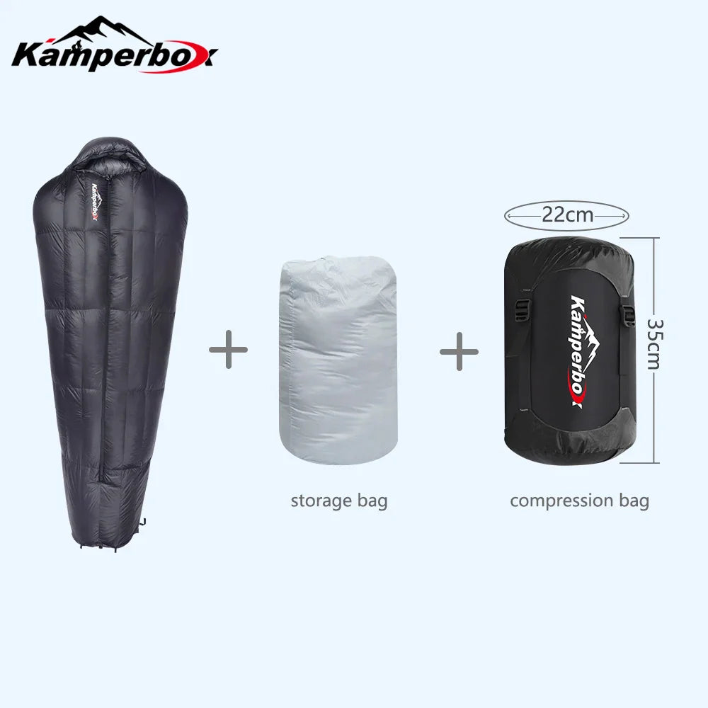 Winter Sleeping Bag Ultralight Outdoor Camping Warm Down Gear