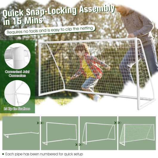 6 x 4 Feet Soccer Goal with Strong UPVC Frame