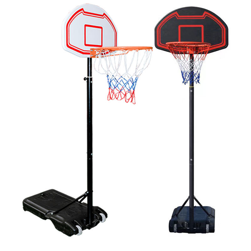 Outdoor Mobile Basketball Stand Adjustable Hoop Kids Teen Portable