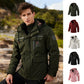 Men Casual Hooded Windbreaker Waterproof Soft Shell Winter Jacket
