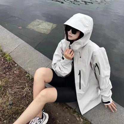 Women Gore Tex Jacket Waterproof Windproof Mountaineering Outdoor Sports